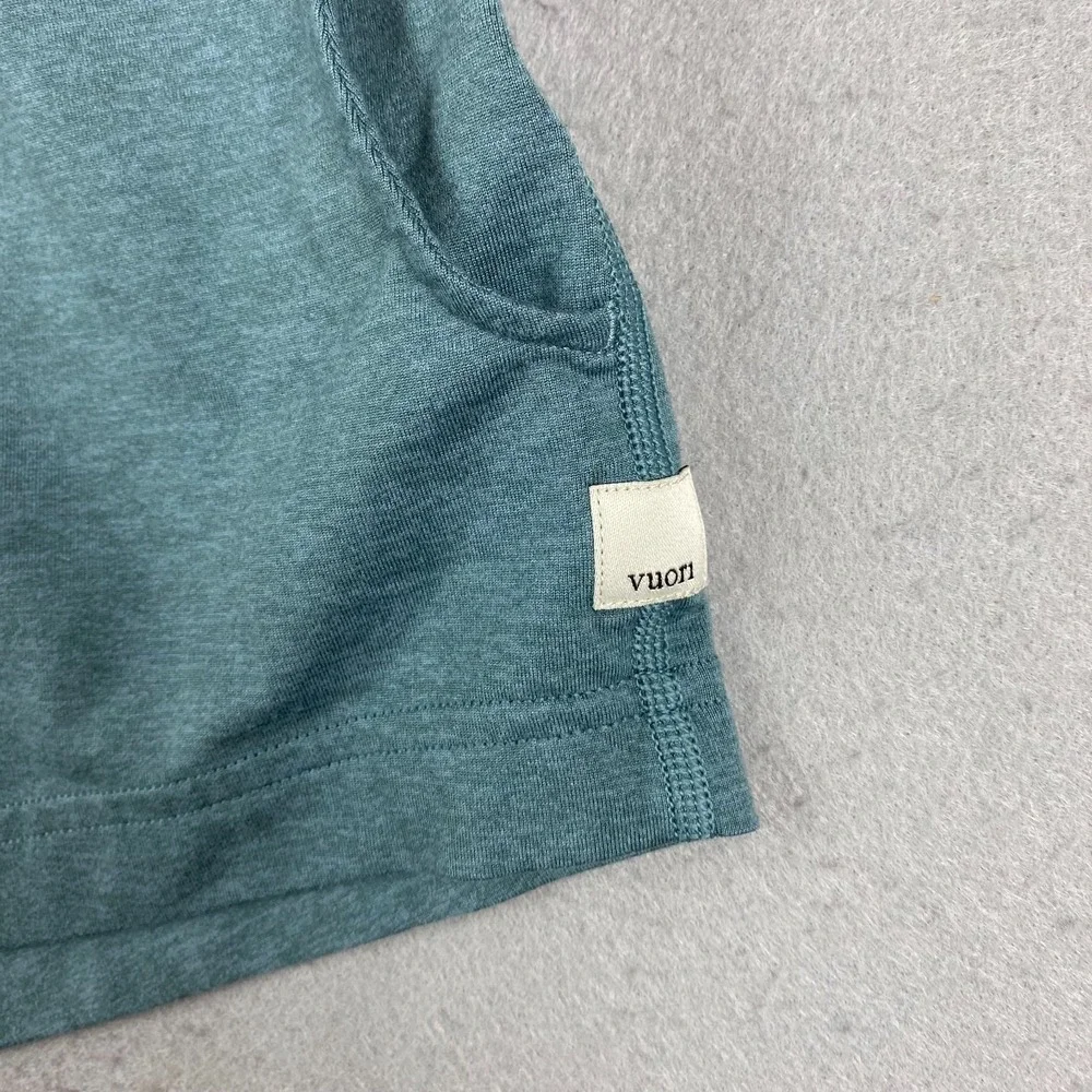 Vuori Halo Performance Shorts Womens XS zip pocket teal Heather Drawstring VW339 - Picture 3 of 11